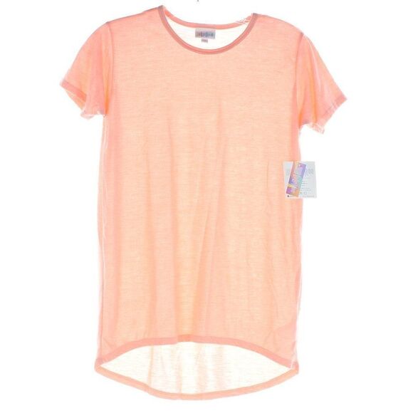 LuLaRoe Other - NWT LuLaRoe Classic Tee Peach Coral Short Sleeve High Low Hem Top Size 12